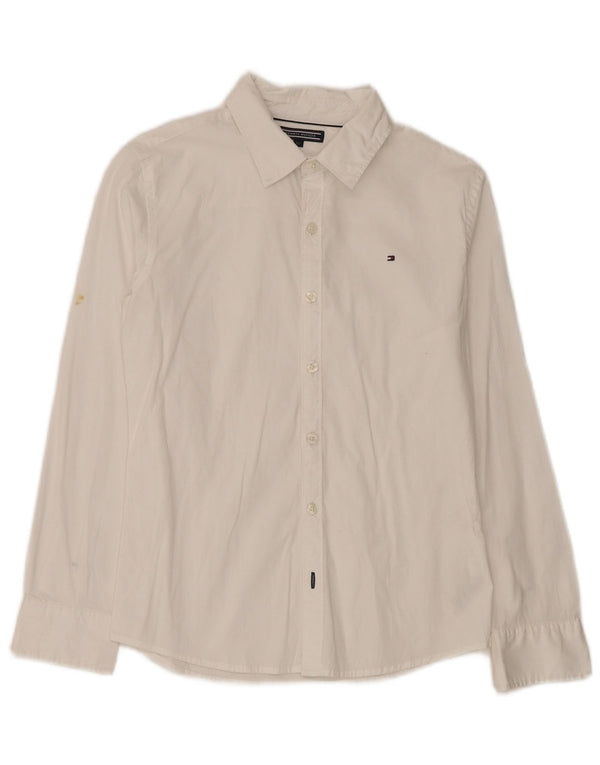Camicia Tommy Hilfiger Ragazzi 11-12 Anni Cotone Bianco