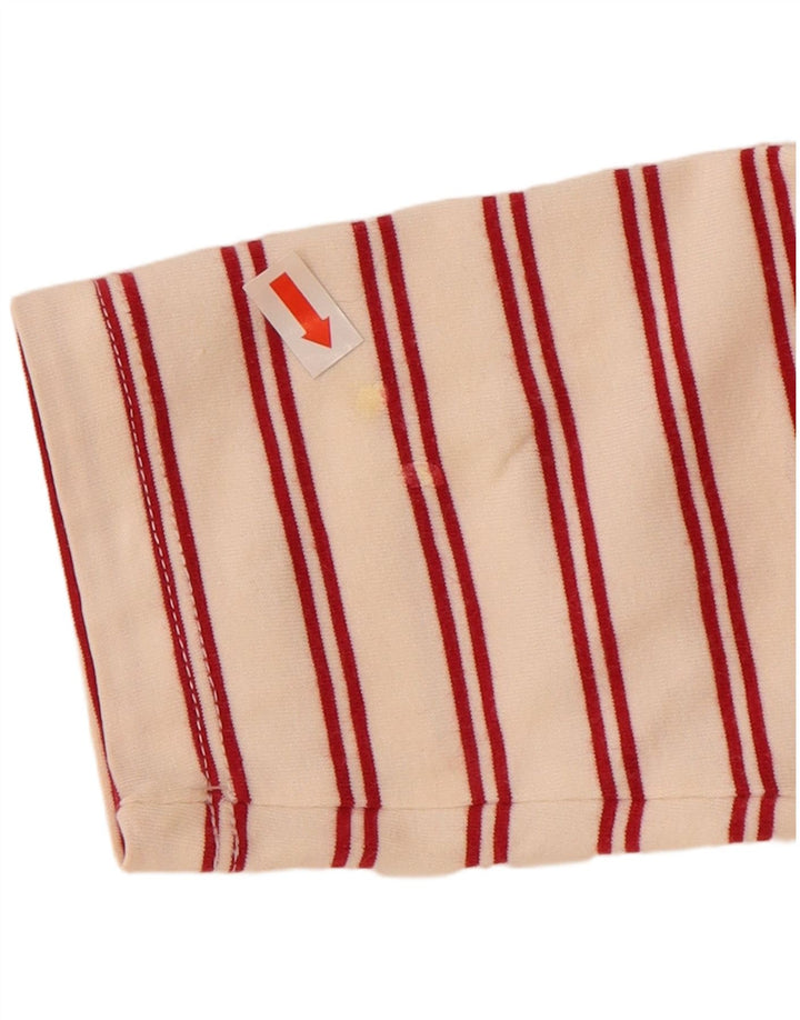 Polo da rugby da donna MARINA YACHTING UK 12 media a righe bianco sporco