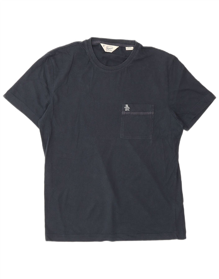 T-shirt da uomo Penguin Top piccola in cotone blu navy