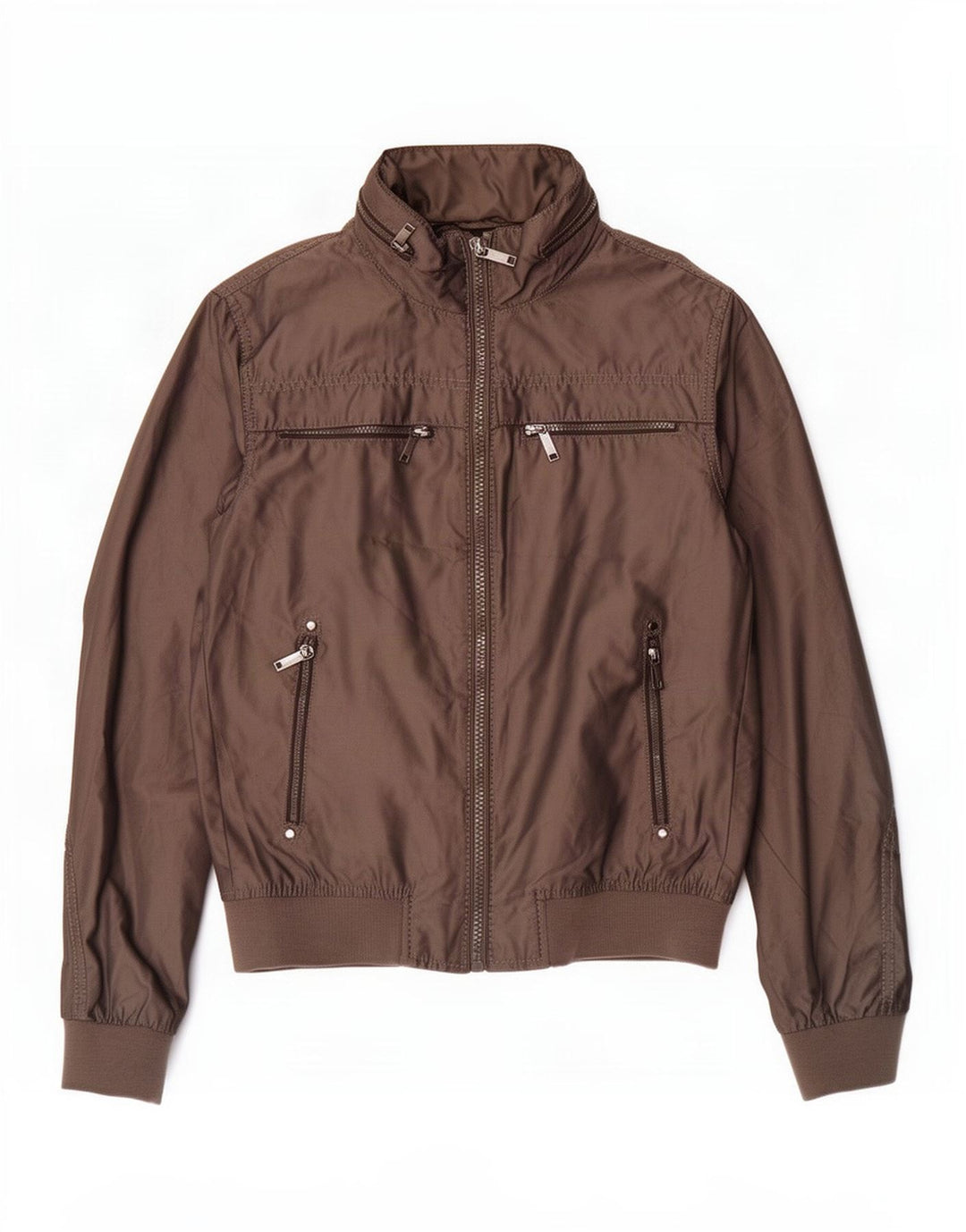 Giubbotto bomber con cappuccio da uomo Zara UK 40 grande grigio