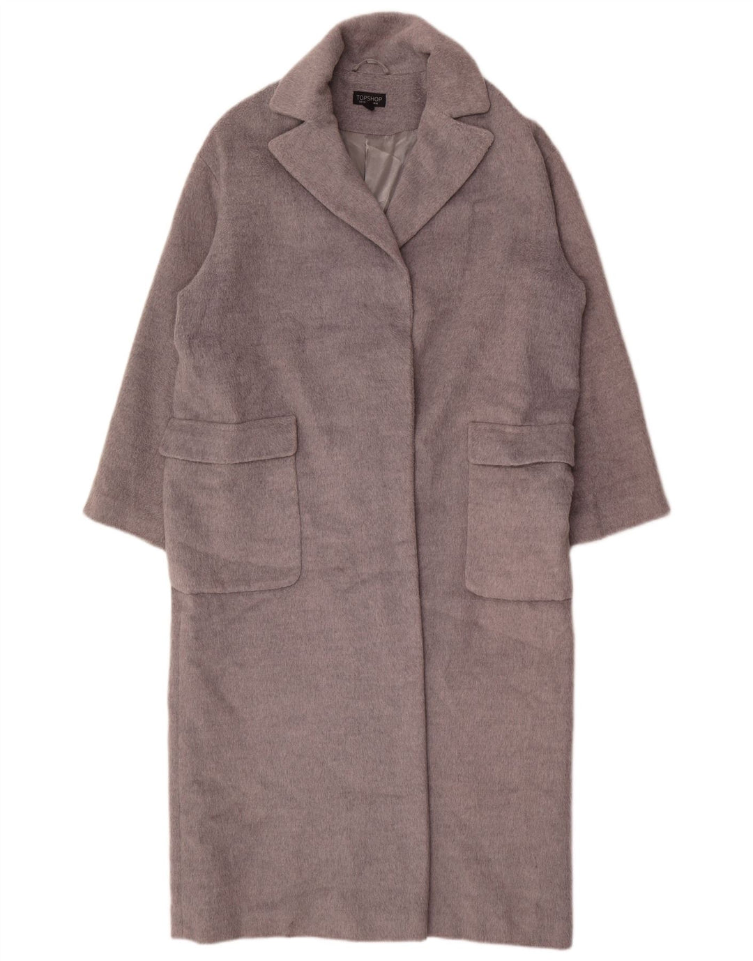 Topshop Cappotto oversize da donna UK 12 Poliestere grigio medio
