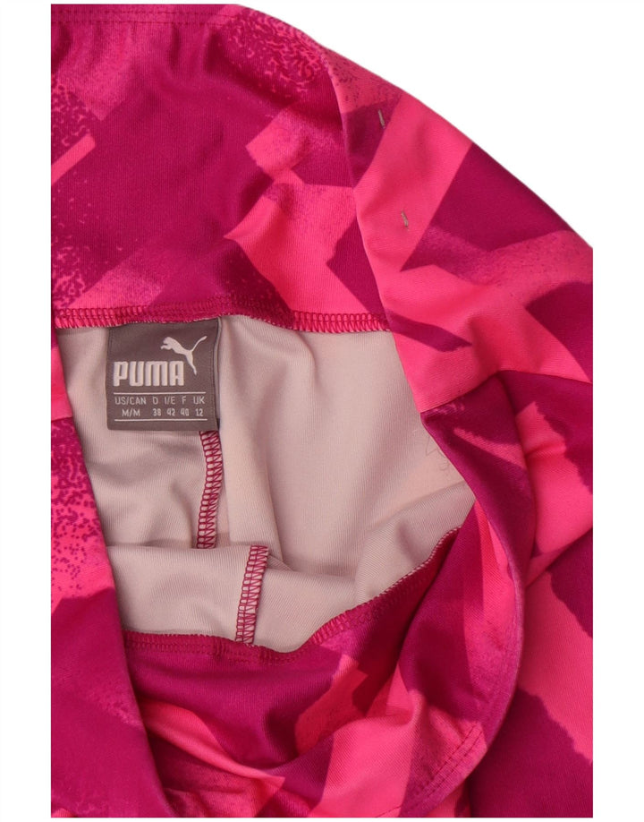 Leggings Puma da donna UK 12 rosa medio geometrico