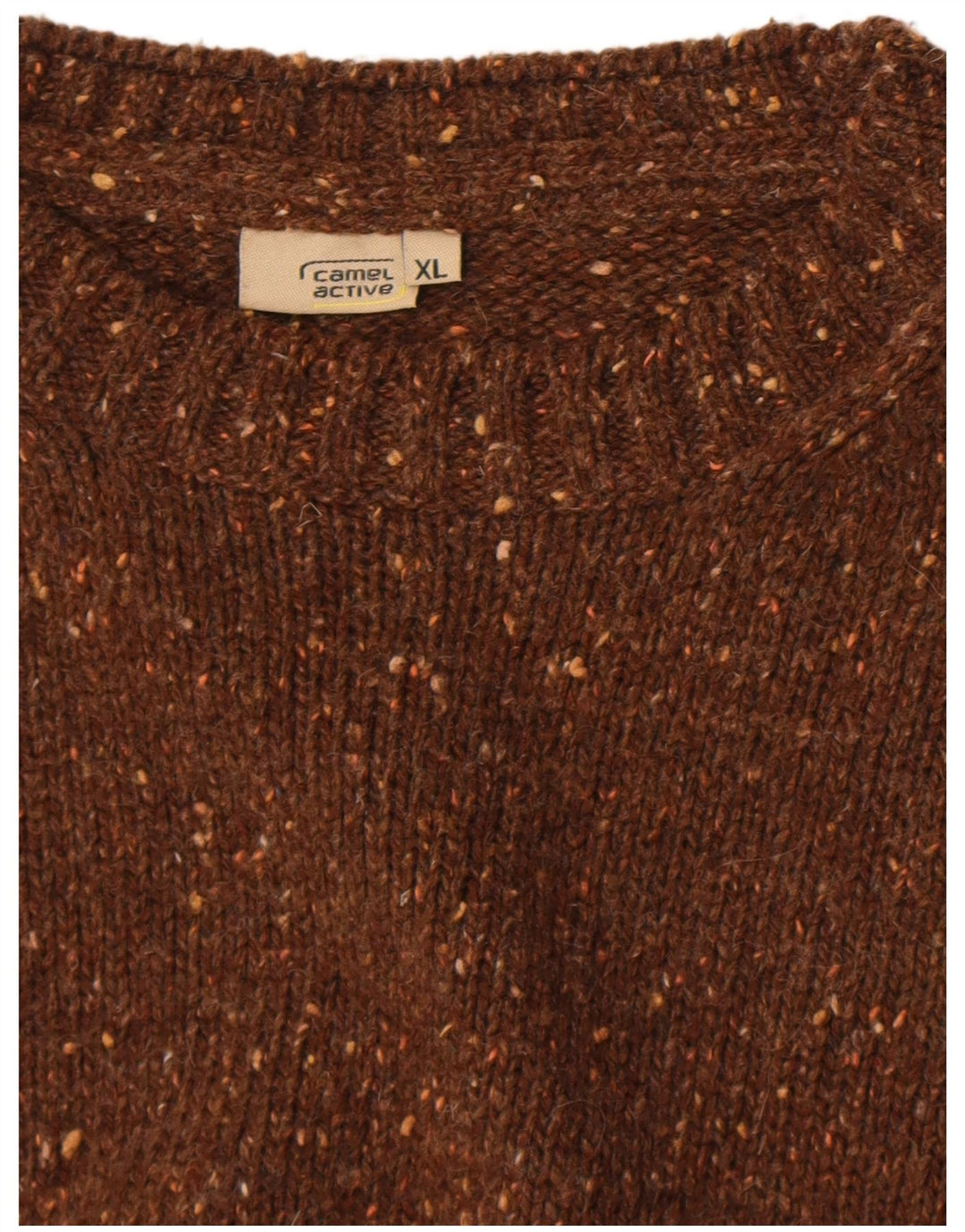Maglione maglione girocollo da uomo Camel Active XL marrone screziato