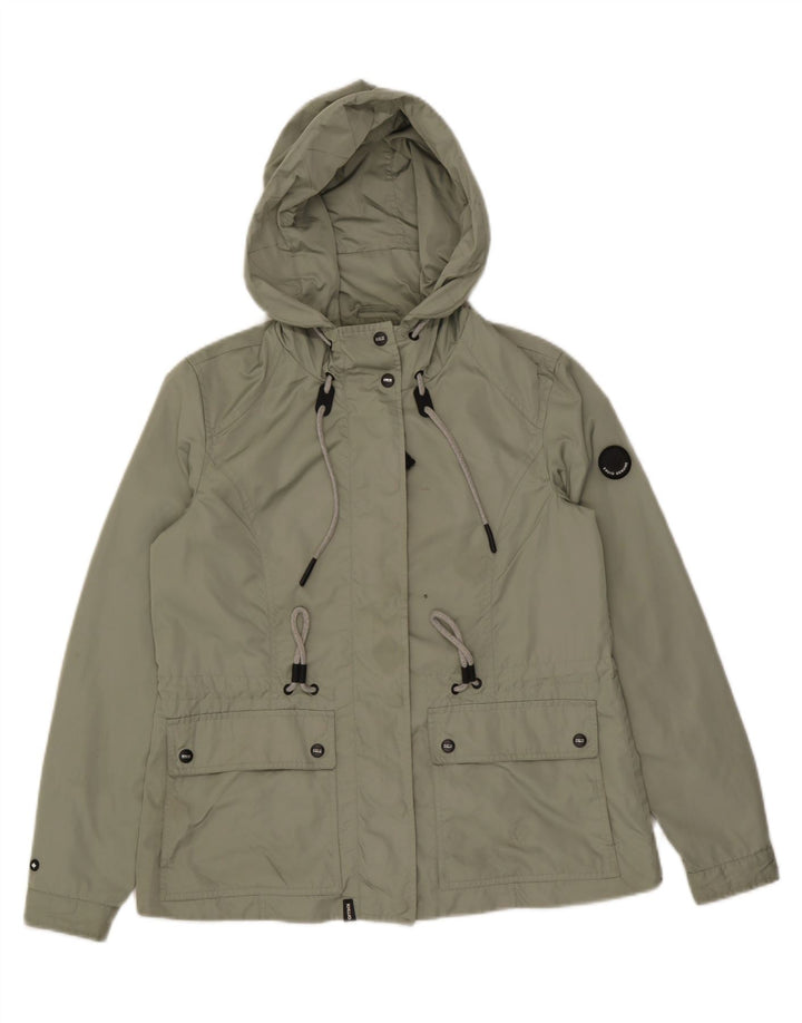 Giacca pratica con cappuccio da donna KHUJO UK 14 Poliestere verde medio