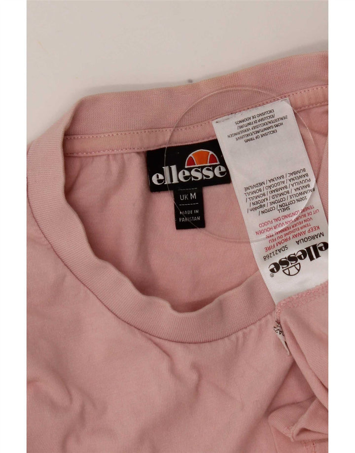 T-shirt da donna Ellesse Top UK 14 cotone rosa medio