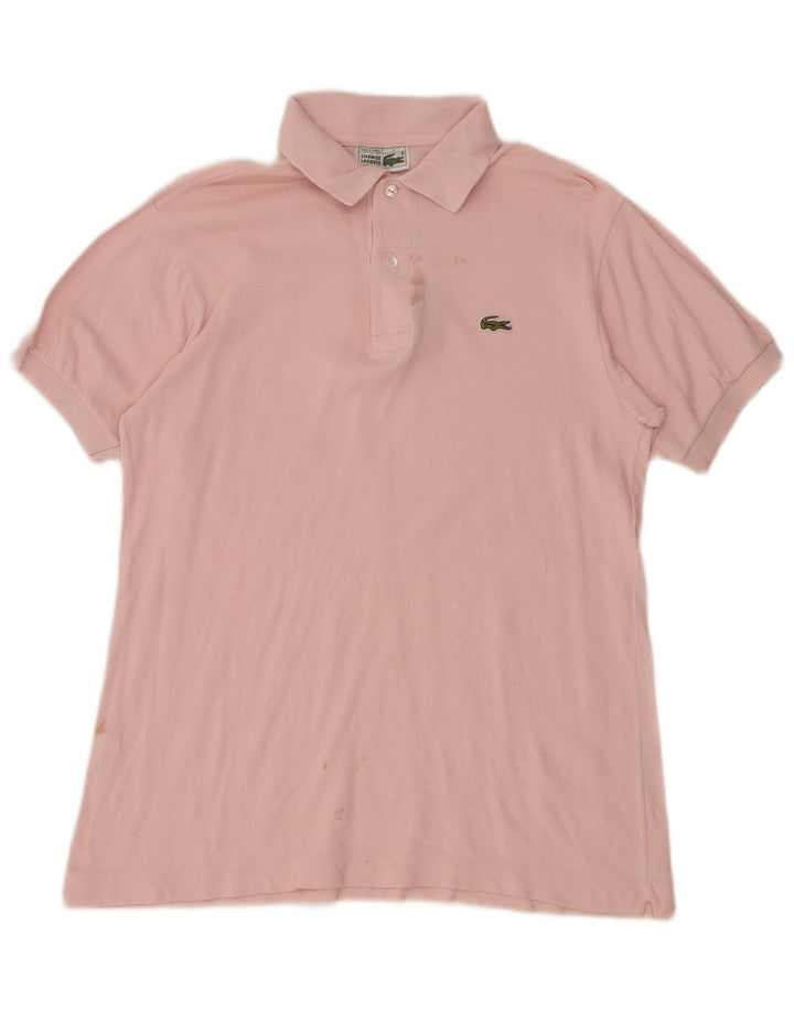 Polo da uomo Lacoste taglia 4 in cotone rosa medio
