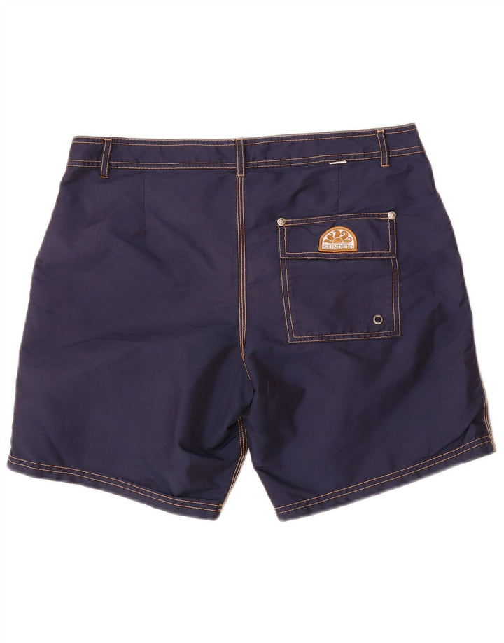 Pantaloncini da bagno da uomo Sundek medio poliestere blu navy