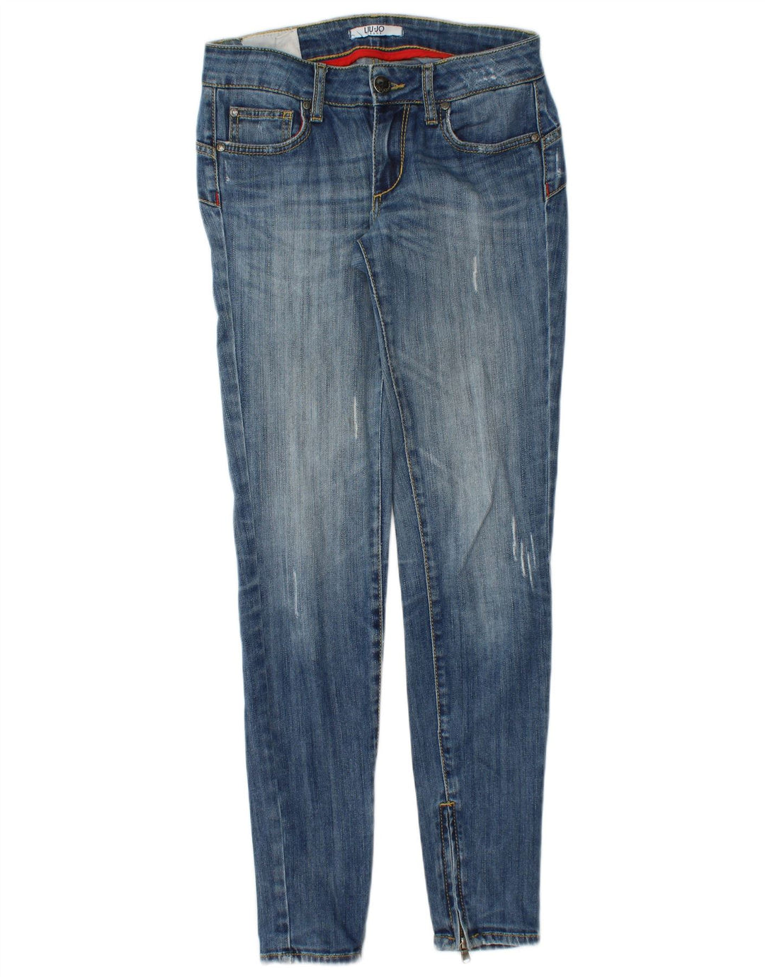Jeans skinny effetto consumato da donna LIU JO W26 L30 Blu