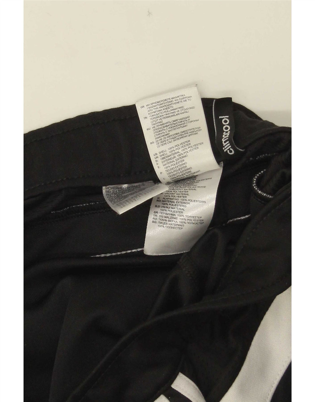 Pantaloni da tuta Adidas Climacool da uomo grandi in poliestere color block nero