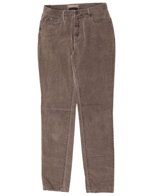 Pantaloni Trussardi Donna Affusolati In Velluto A Coste W31 L31 Grigi