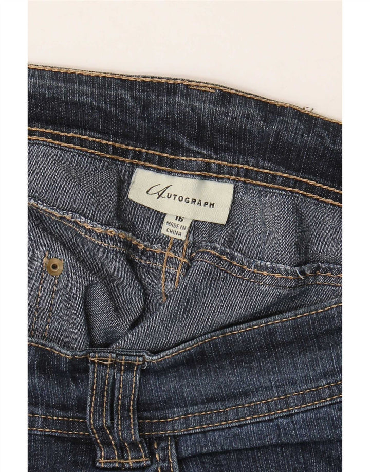 Jeans Bootcut da donna Marks & Spencer UK 16 Large W36 L30 Blu navy