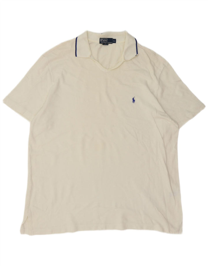 Polo Ralph Lauren Camicia da uomo XL in cotone bianco