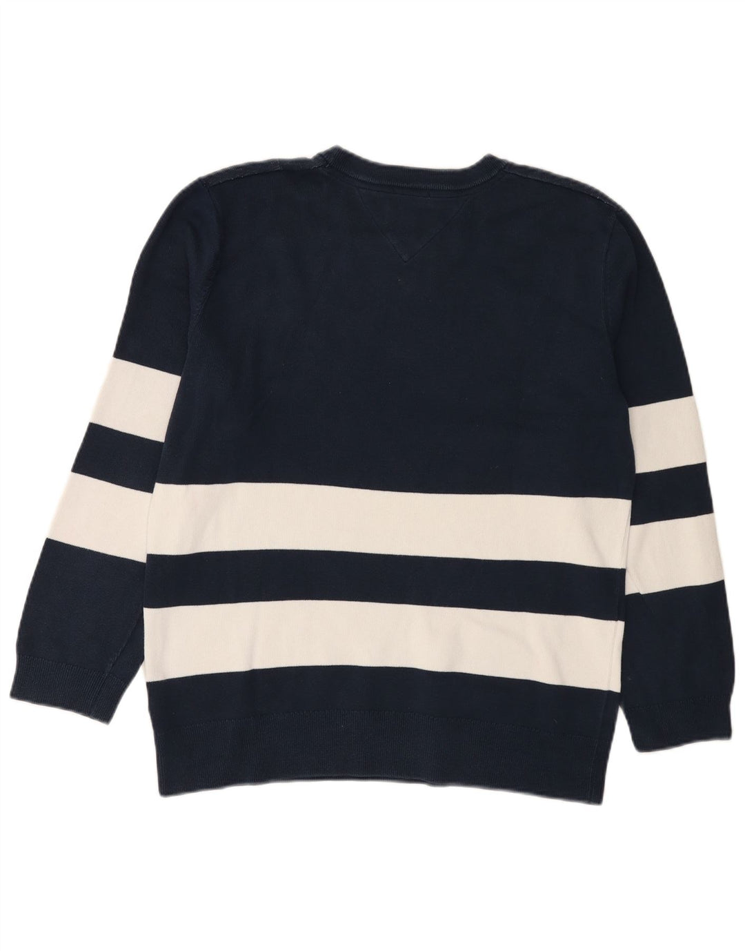 Maglione maglione girocollo grafico da uomo Tommy Hilfiger blu navy medio