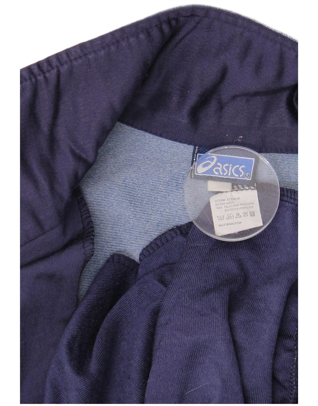 Giacca da tuta grafica ASICS da uomo, giacca grande, colore blu navy