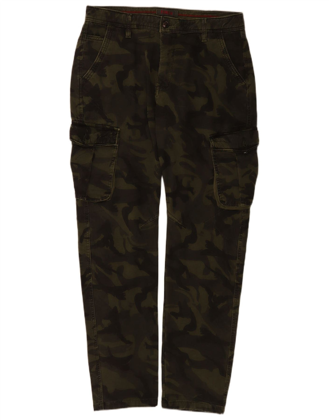 Pantaloni cargo slim da uomo Forex W32 L32 mimetico kaki