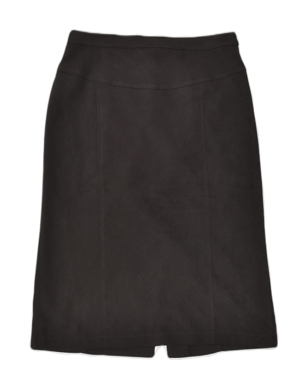 VINTAGE Womens A-Line Skirt IT 46 Large W32  Black Polyester | Vintage Vintage | Thrift | Second-Hand Vintage | Used Clothing | Messina Hembry 