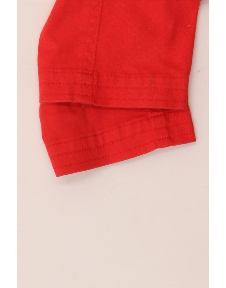 Giacca blazer vintage da donna a 6 bottoni UK 12 cotone rosso medio