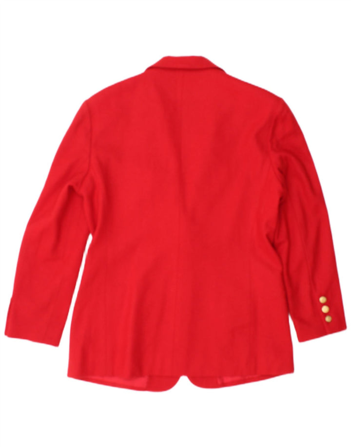 Giacca blazer vintage da donna a 2 bottoni US 4 piccola in lana rossa