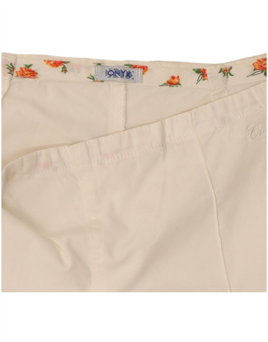 Pantaloni casual dritti da donna Onyx W28 L25 bianchi