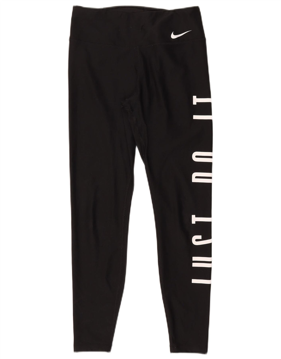 Leggings grafici Nike Dri Fit da donna UK 10 piccoli poliestere nero
