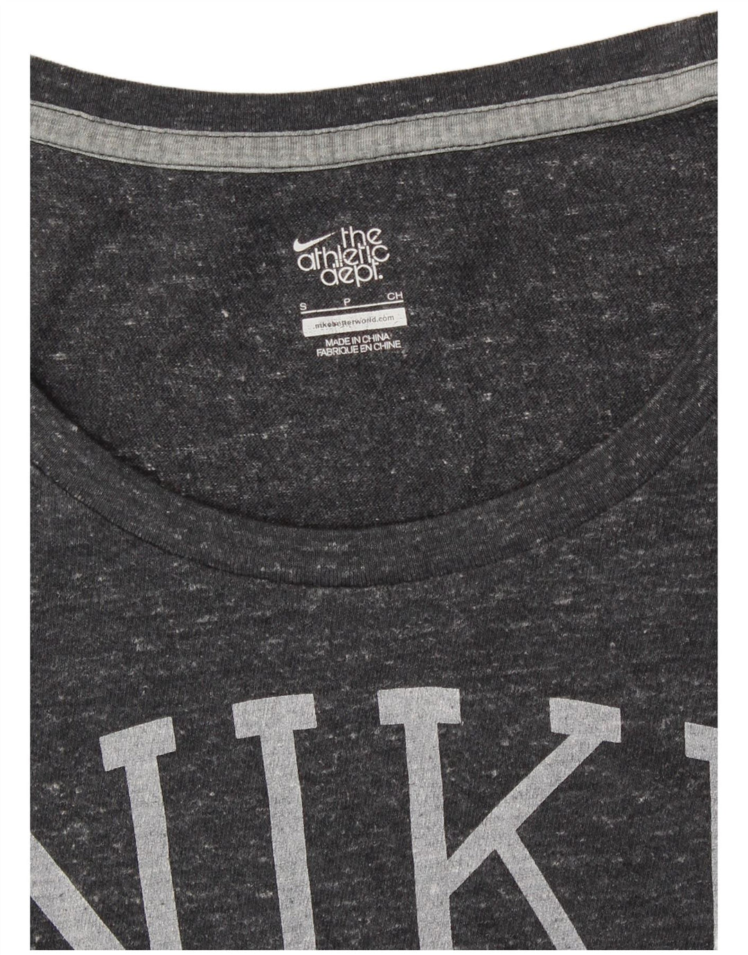 T-shirt grafica da donna NIKE Top UK 10 Small Grey Flecked