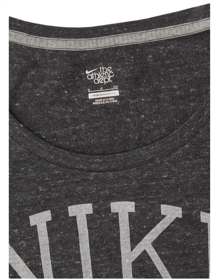 T-shirt grafica da donna NIKE Top UK 10 Small Grey Flecked