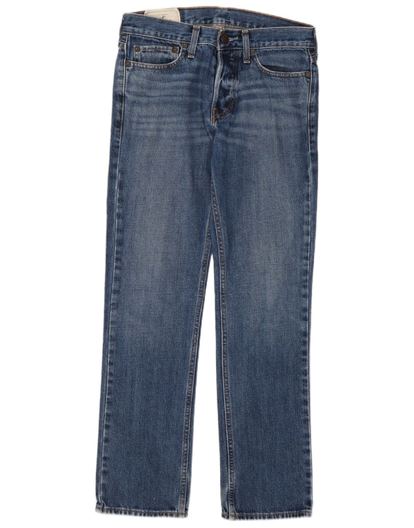 Jeans dritti da uomo Hollister W29 L30 cotone blu