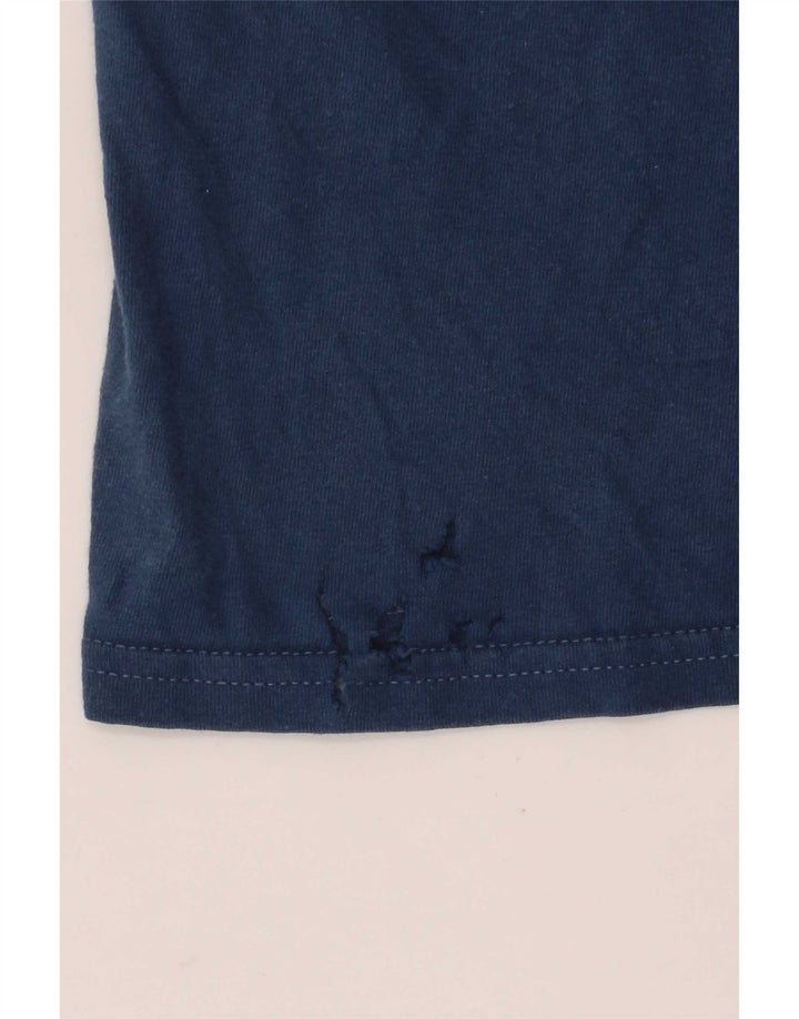 T-shirt grafica da uomo Vans Top XL in cotone blu