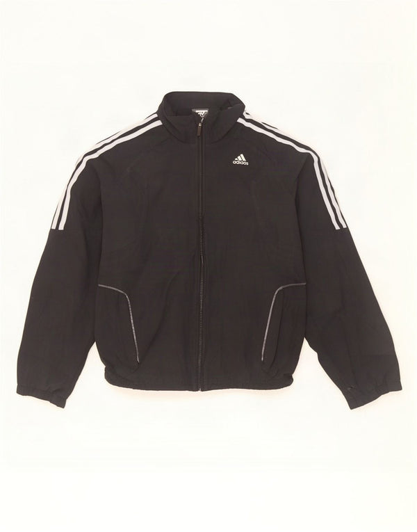 Giacca da ginnastica Adidas Climalite da uomo piccola nera