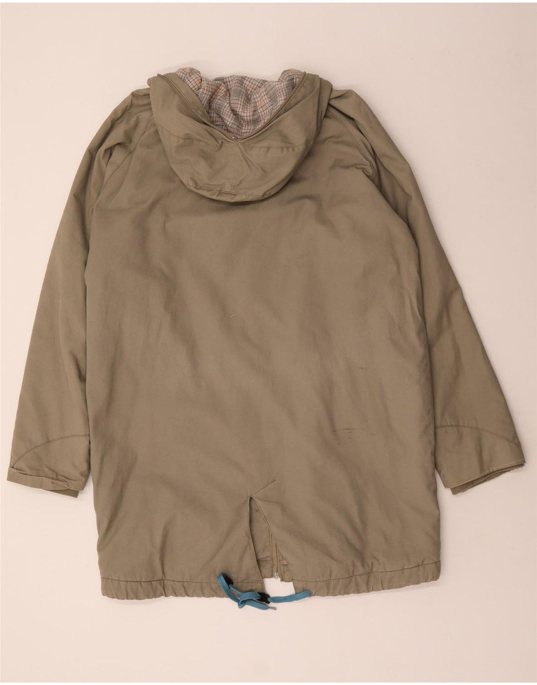Giacca parka con cappuccio da uomo Humor UK 40 grande cotone beige