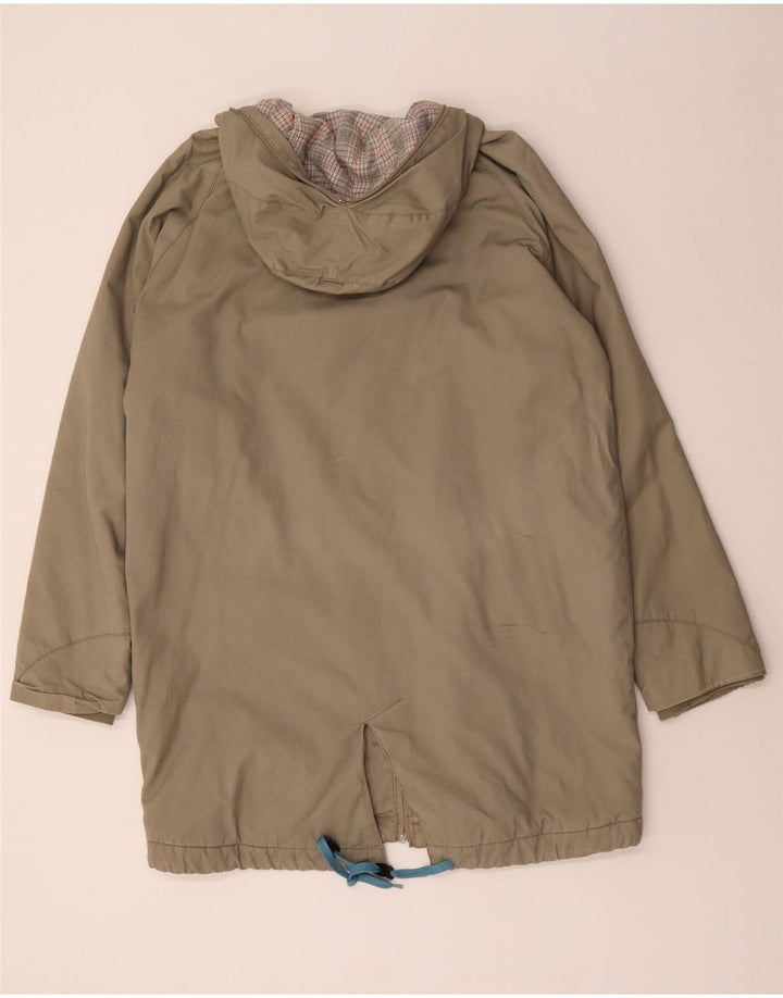 Giacca parka con cappuccio da uomo Humor UK 40 grande cotone beige