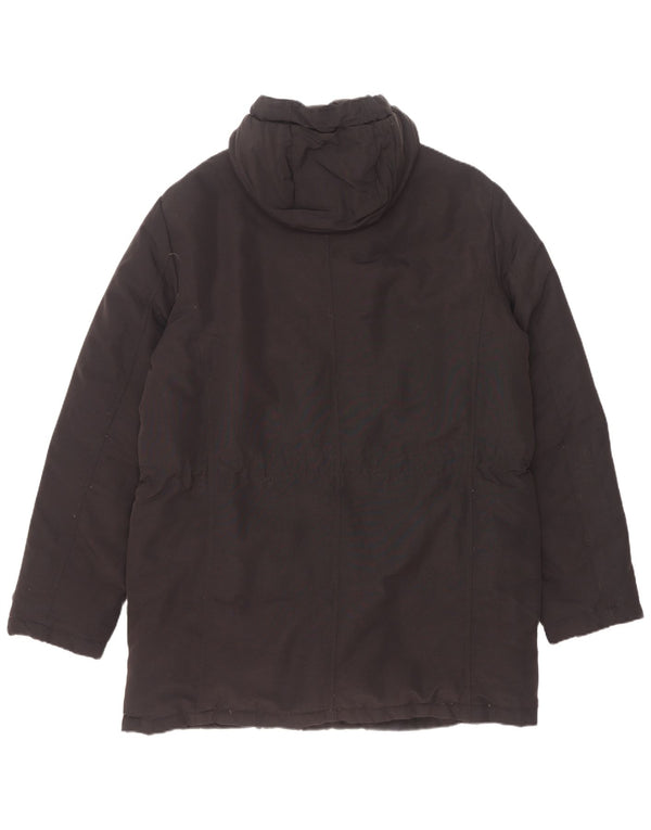 Geox Cappotto imbottito con cappuccio Respira da uomo UK 44 2XL Nero Poliammide
