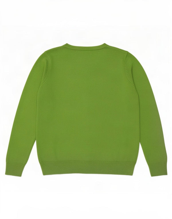 Maglione maglione oversize con scollo a barca da donna Marks & Spencer UK 10 piccolo verde