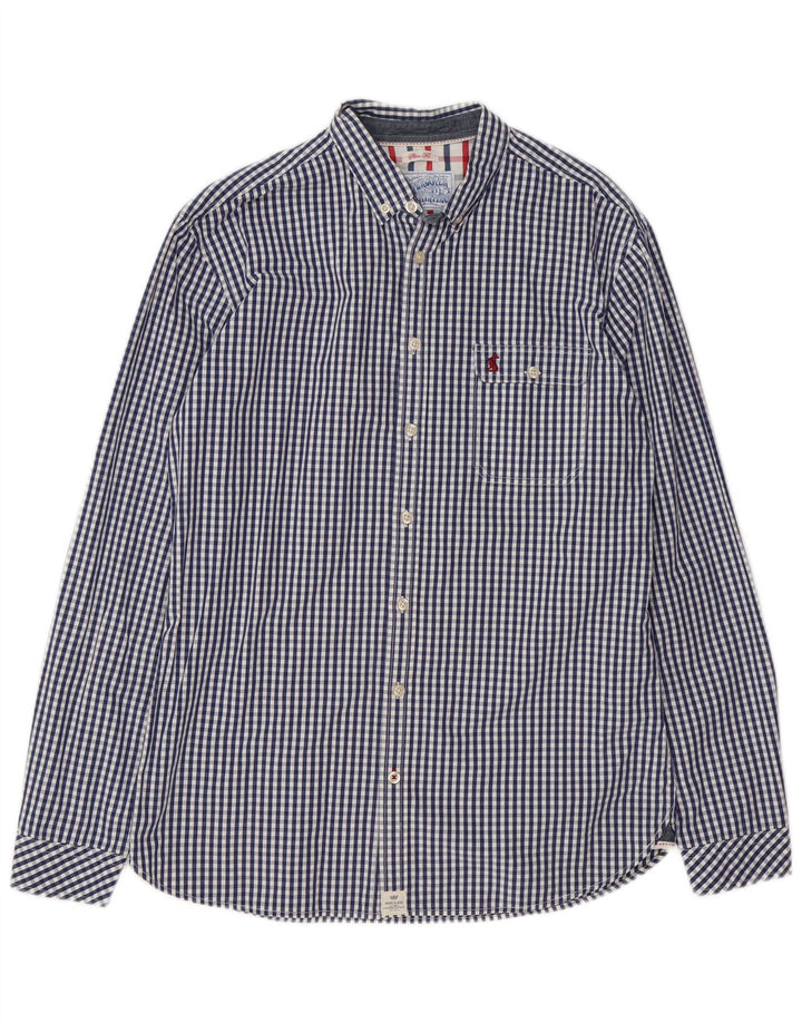 Camicia Joules da uomo slim fit in cotone a quadretti blu navy medio