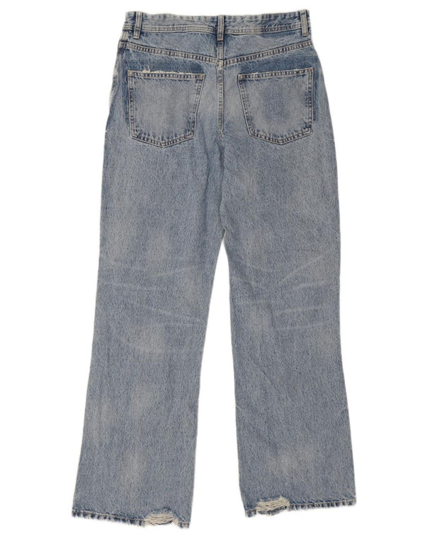 Jeans Bootcut invecchiati da donna Zara EU 36 XS W26 L32 Blu