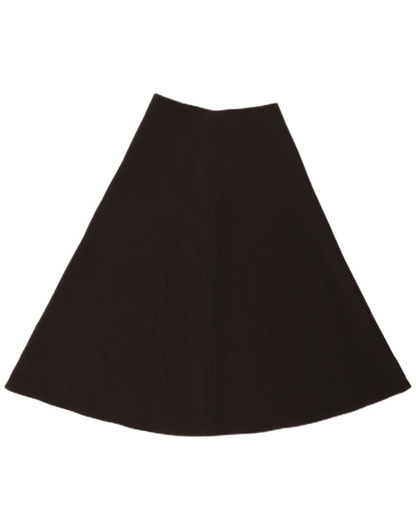 Gonna a trapezio da donna Benetton UK 6 XS W24 poliestere nero