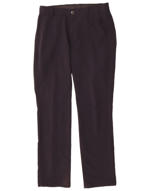 Pantaloni chino dritti da uomo Under Armour W32 L32 nylon blu navy