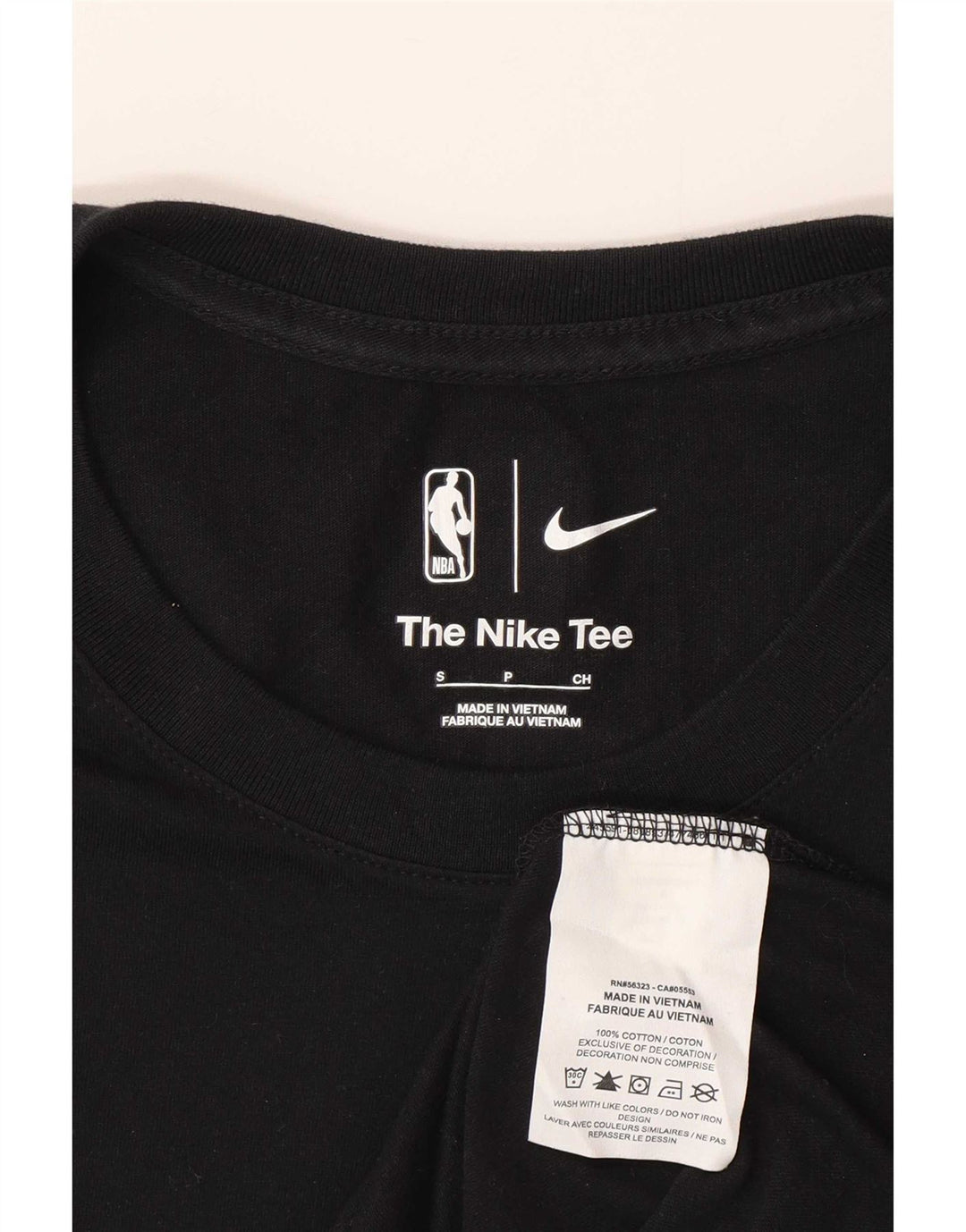 T-shirt grafica Nike Denver Nuggets da uomo, piccola, in cotone nero