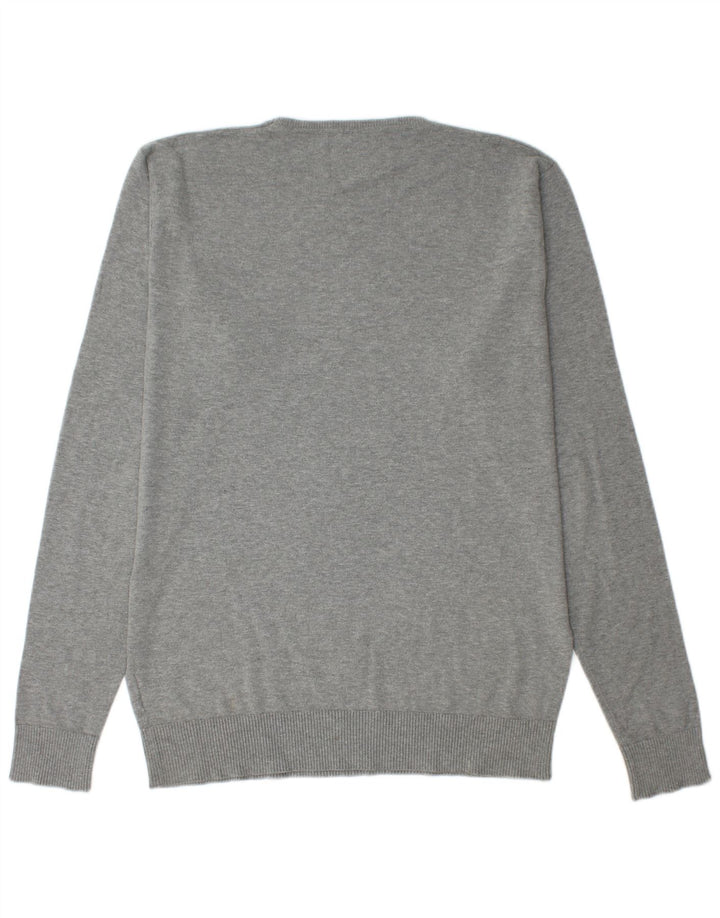 Maglione maglione girocollo da uomo Jack & Jones XL grigio screziato