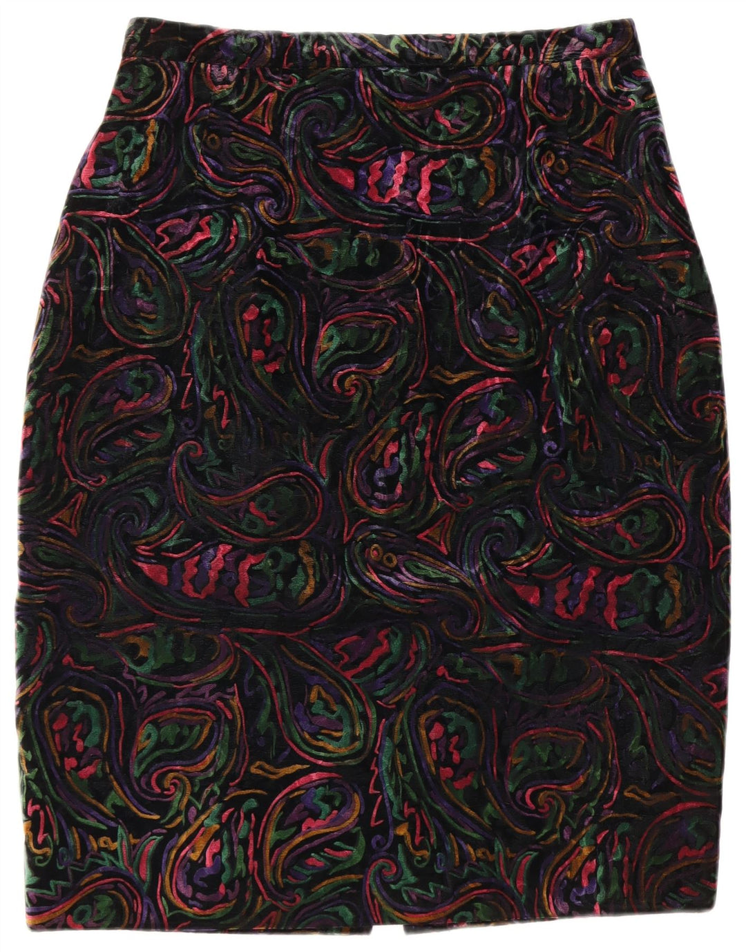 Set gonna da donna a 1 bottone 2 pezzi VINTAGE UK 12 medio W32 multicolore