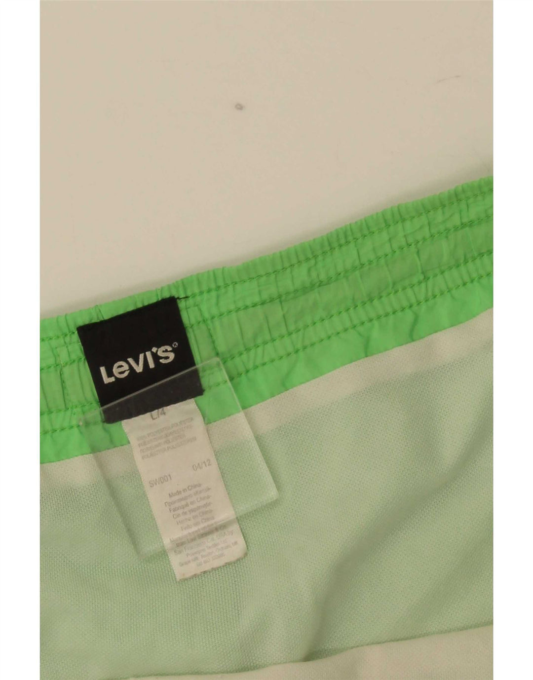 Pantaloncini da bagno grafici da uomo Levi's grandi in poliestere verde