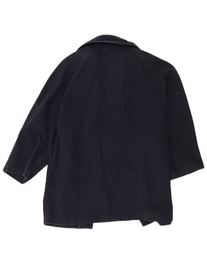 Cappotto Duffle per Ragazzi Stefanel, Vestibilità Larga, 9-10 Anni, Cotone Blu Navy