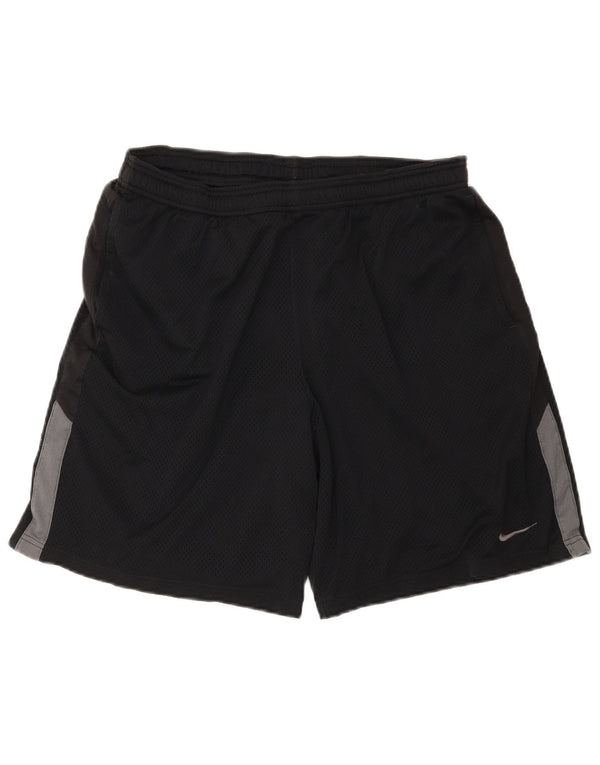 Pantaloncini sportivi Nike da uomo Dri Fit XL neri in poliestere color block