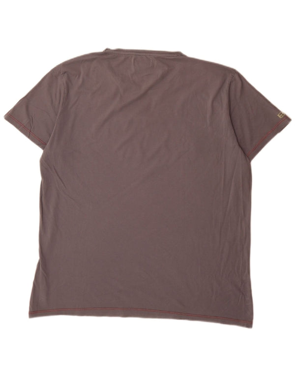 T-shirt grafica da uomo Marlboro Classics Top 2XL cotone grigio