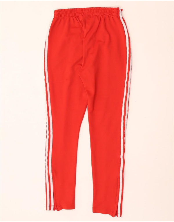 Pantaloni della tuta da donna Adidas UK 8 Small Rosso Cotone