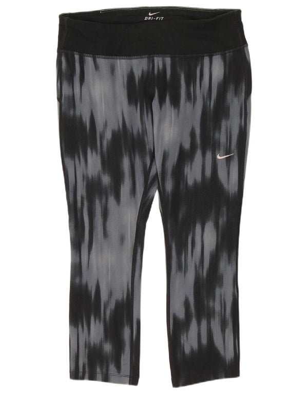 Leggings Nike Dri Fit Capri da donna UK 12 poliestere tie dye blu medio