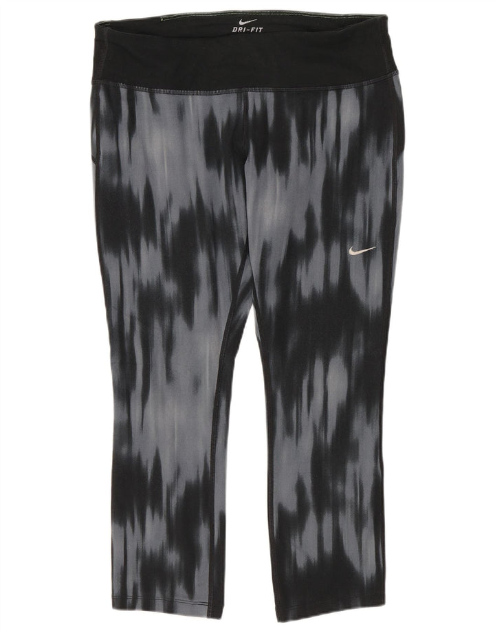 Leggings Nike Dri Fit Capri da donna UK 12 poliestere tie dye blu medio