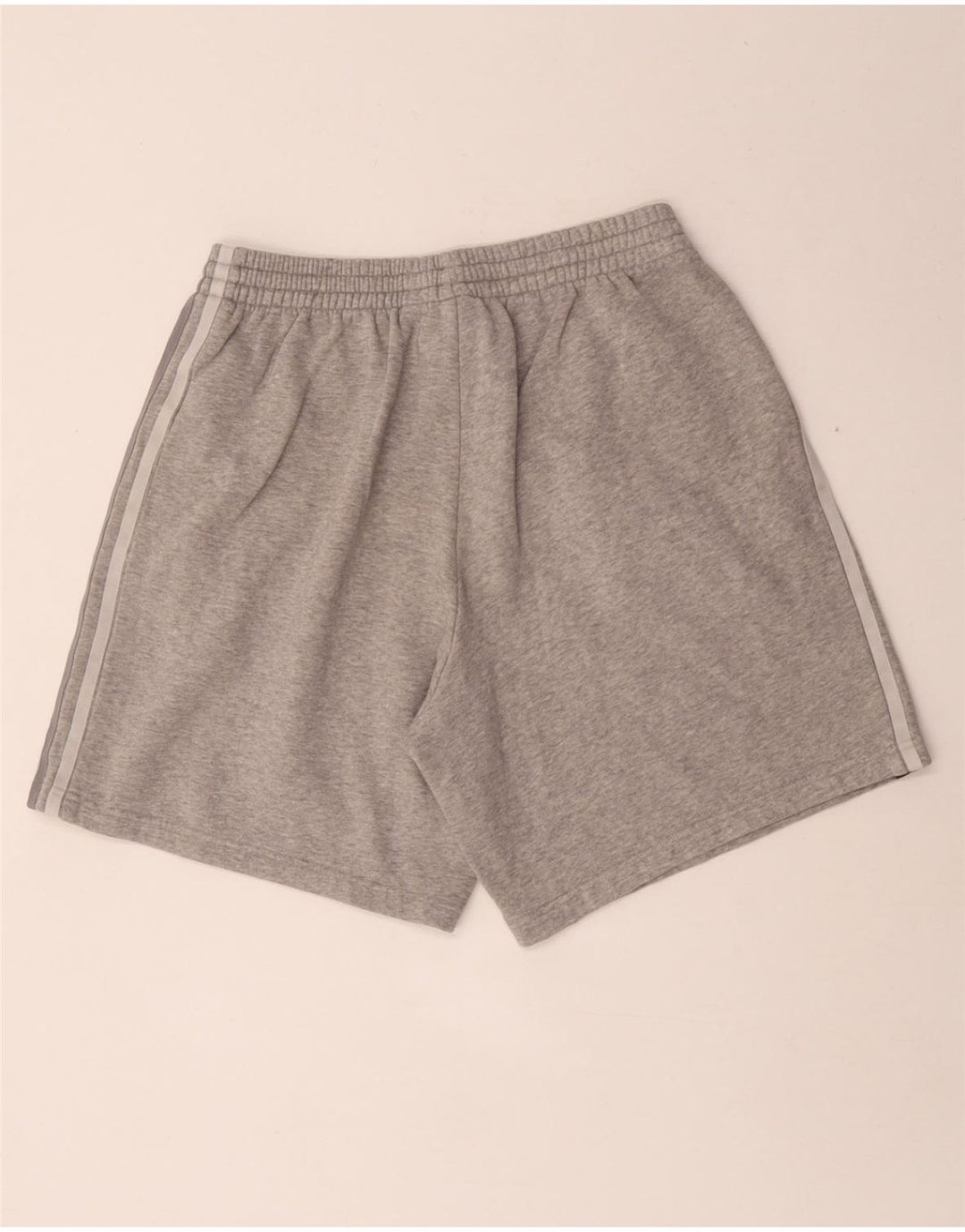 Pantaloncini sportivi da uomo Adidas in cotone chiazzato grigio medio