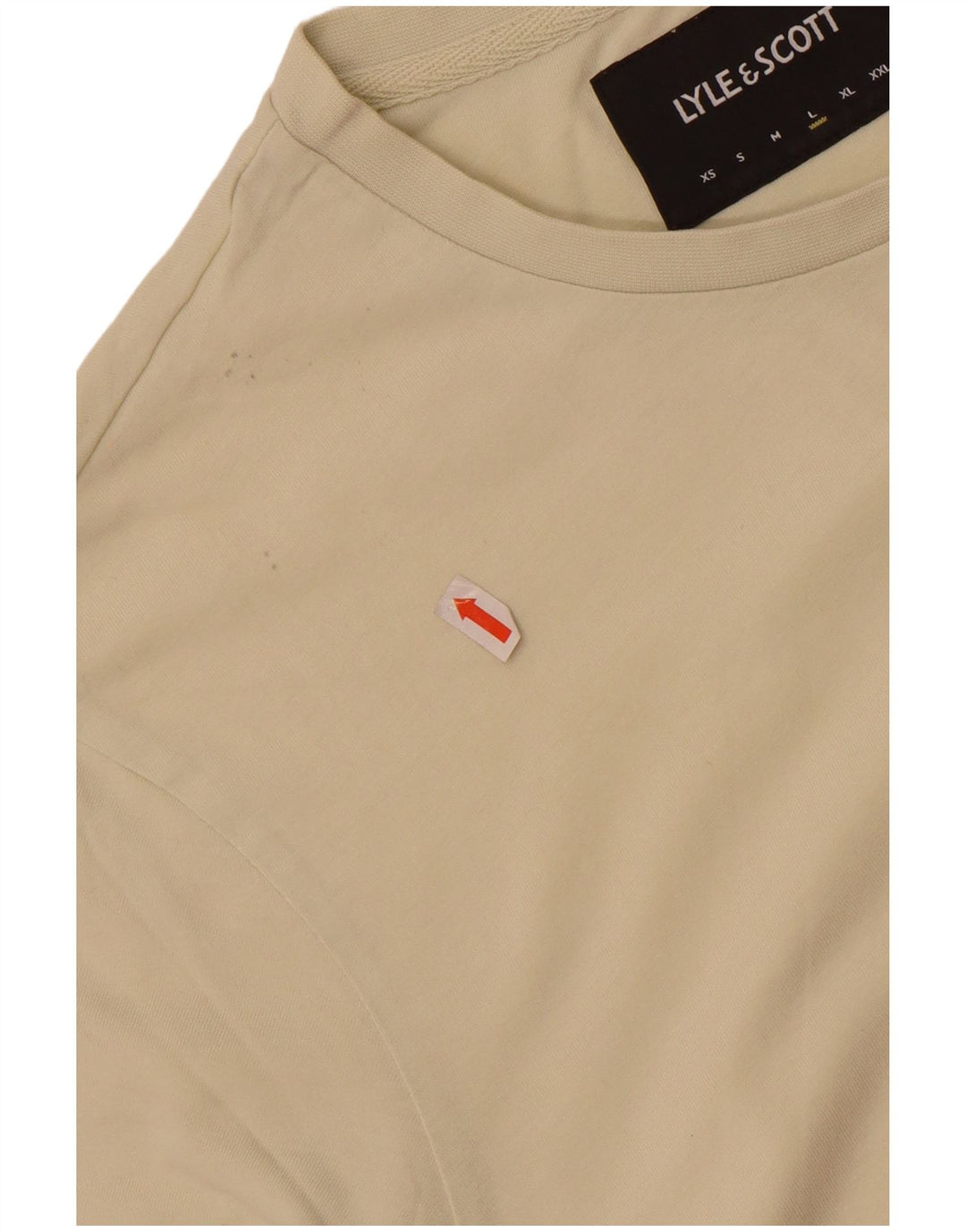 Lyle & Scott T-shirt da uomo Top grande in cotone beige