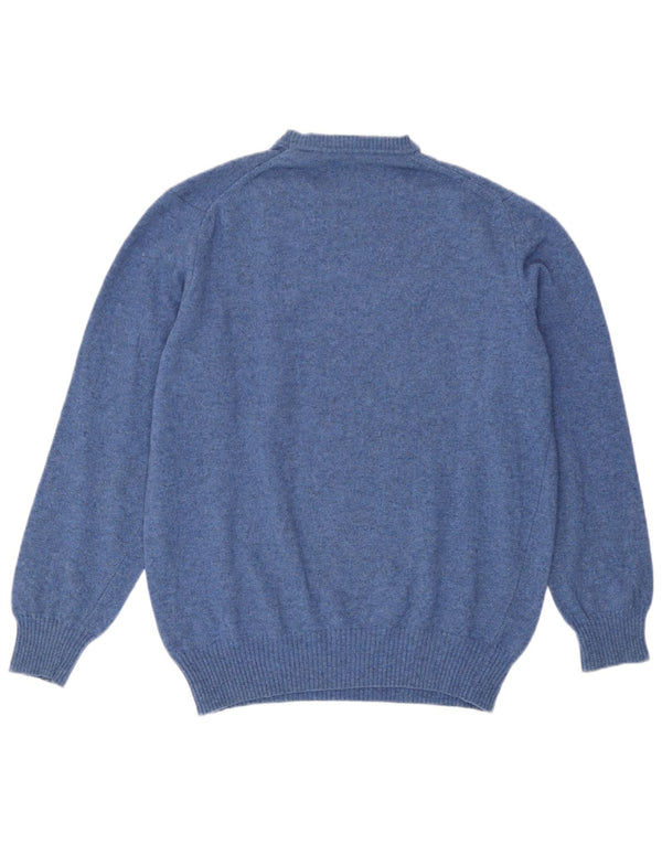 Maglione maglione girocollo da uomo Zara grande blu